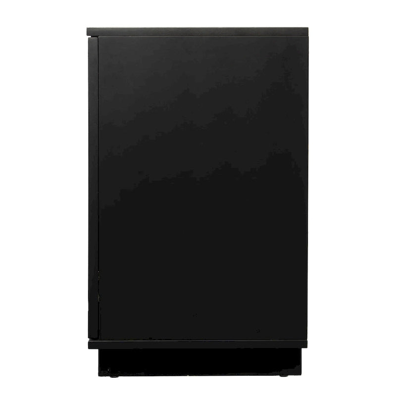 SEI Furniture Delauro Color Changing Electric Fireplace Media TV Stand with Storage