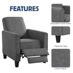 Haynes Traditional Fabric Welted Padded Recliner Chair by Furniture of America