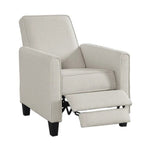 Haynes Traditional Fabric Welted Padded Recliner Chair by Furniture of America