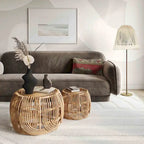 Kandor Textured Velvet Sofa - 84.7W x 34.3D x 32.1H