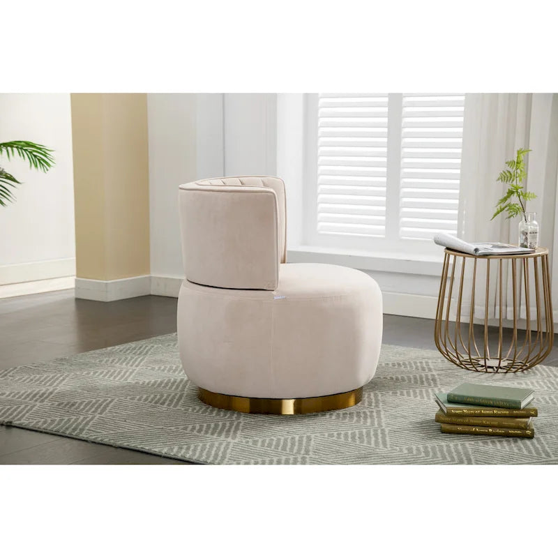 360 Degree Swivel Cuddle Barrel Accent Chair