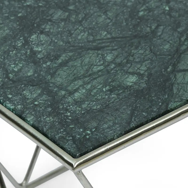 Sardis Modern Glam Handcrafted Marble Top Coffee Table by Christopher Knight Home - 37.00 L x 19.00 W x 18.00 H