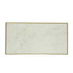 Sardis Modern Glam Handcrafted Marble Top Coffee Table by Christopher Knight Home - 37.00 L x 19.00 W x 18.00 H