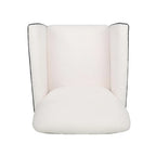 Upholstered Accent Chair with Wood Legs