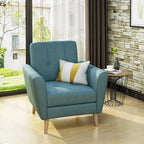 Treston Mid-Century Modern Fabric Tufted Club Chair by Christopher Knight Home