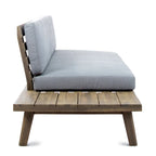 Christopher Knight Home Eulah Minimalist Wood and Fabric Left-Sided Sofa