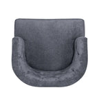 Clough Fabric or Faux Leather Tufted Accent Chair (Set of 2) by Christopher Knight Home