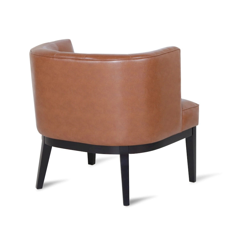 Clough Fabric or Faux Leather Tufted Accent Chair by Christopher Knight Home