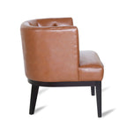Clough Fabric or Faux Leather Tufted Accent Chair by Christopher Knight Home
