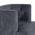 Clough Fabric or Faux Leather Tufted Accent Chair by Christopher Knight Home