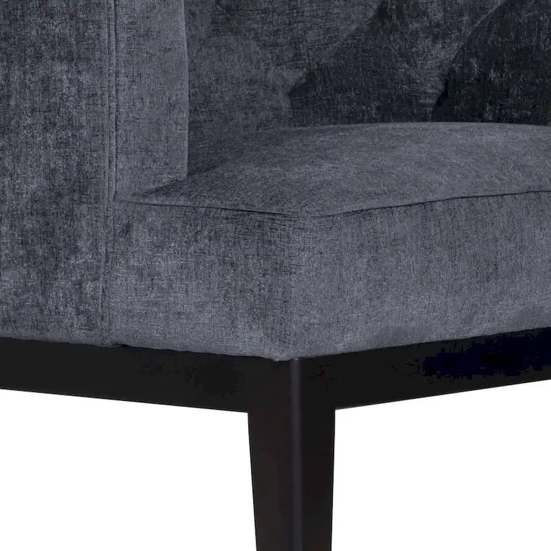 Clough Fabric or Faux Leather Tufted Accent Chair by Christopher Knight Home
