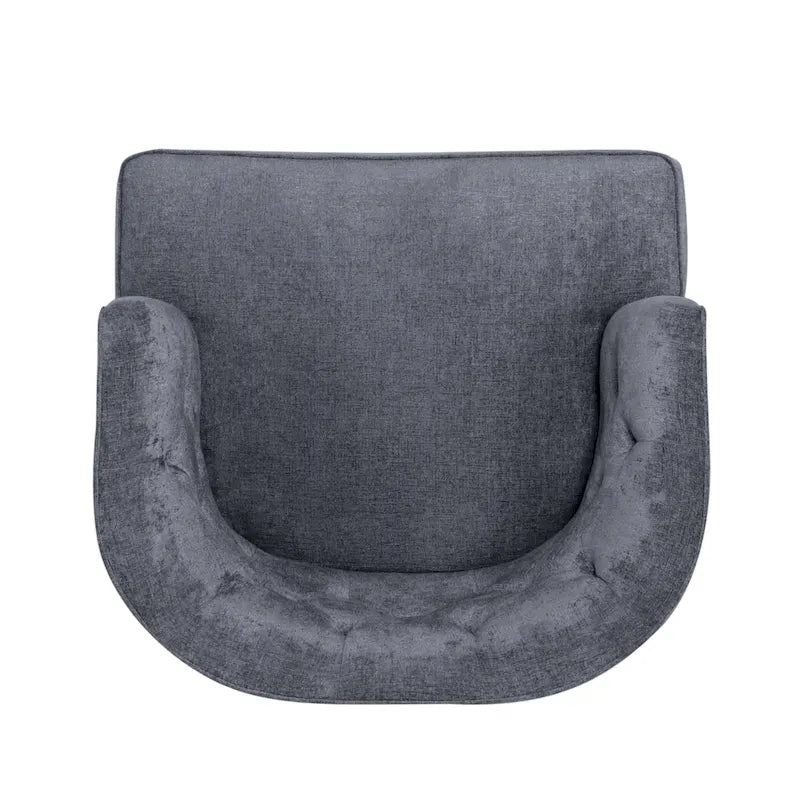 Clough Fabric or Faux Leather Tufted Accent Chair by Christopher Knight Home
