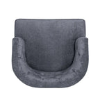 Clough Fabric or Faux Leather Tufted Accent Chair by Christopher Knight Home