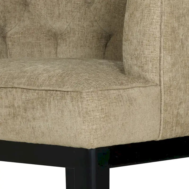 Clough Fabric or Faux Leather Tufted Accent Chair by Christopher Knight Home