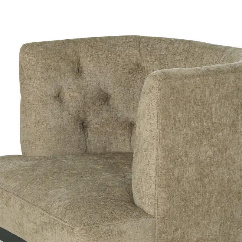 Clough Fabric or Faux Leather Tufted Accent Chair by Christopher Knight Home