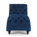 Tufted Chaise Lounge - 62.80 x 27.17 x 32.87