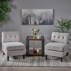 Crowningshield Fabric Slipper Chairs (Set of 2) by Christopher Knight Home