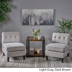 Crowningshield Fabric Slipper Chairs (Set of 2) by Christopher Knight Home
