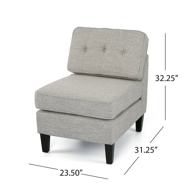 Crowningshield Fabric Slipper Chairs (Set of 2) by Christopher Knight Home