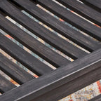 Amina Acacia Wood Patio Glider by Christopher Knight Home