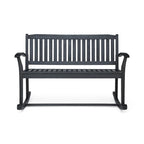 Amina Acacia Wood Patio Glider by Christopher Knight Home