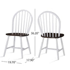 Declan Farmhouse High Back Spindle Dining Chairs (Set of 2) by Christopher Knight Home - 36H
