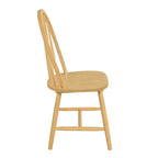 Declan Farmhouse High Back Spindle Dining Chairs (Set of 2) by Christopher Knight Home - 36H