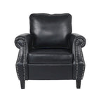 Dowd Faux Leather Club Chair with Nailhead Trim by Christopher Knight Home
