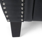 Dowd Faux Leather Club Chair with Nailhead Trim by Christopher Knight Home