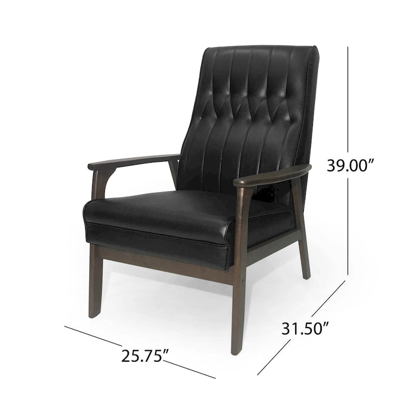 Hoye Mid-century Modern Accent Chair by Christopher Knight Home - 25.75 W x 31.50 D x 39.00 H
