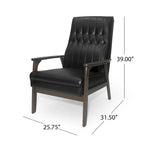 Hoye Mid-century Modern Accent Chair by Christopher Knight Home - 25.75 W x 31.50 D x 39.00 H