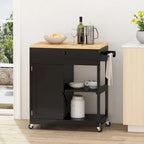 Telfair Kitchen Cart with Wheels by Christopher Knight Home