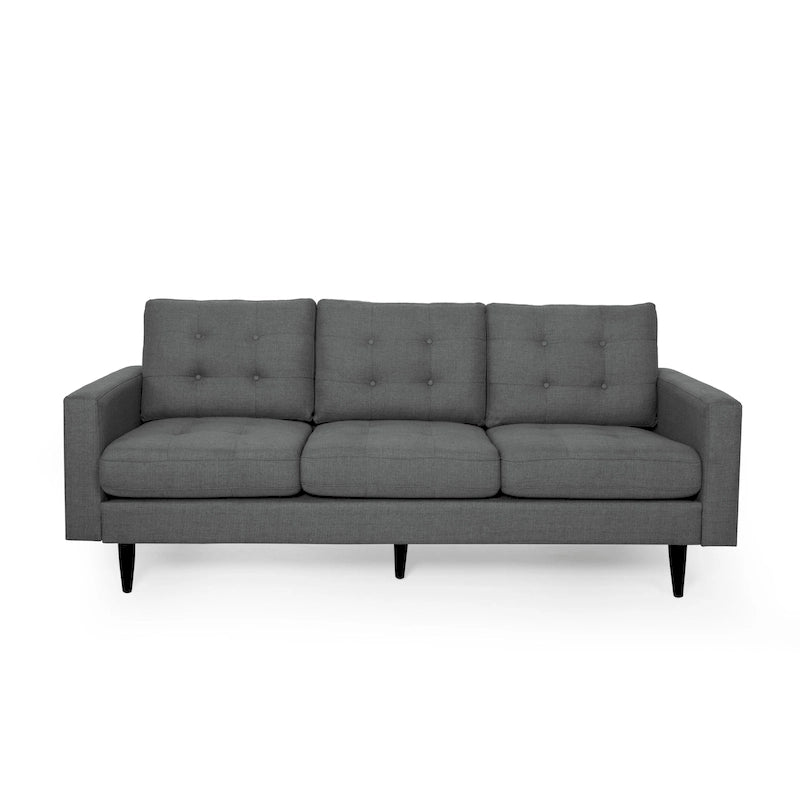 Adderbury Contemporary 3-seat Tufted Fabric Sofa by Christopher Knight Home