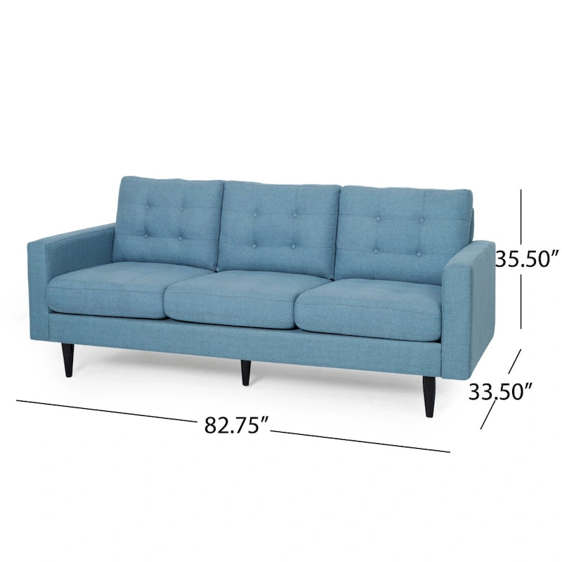 Adderbury Contemporary 3-seat Tufted Fabric Sofa by Christopher Knight Home
