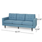 Adderbury Contemporary 3-seat Tufted Fabric Sofa by Christopher Knight Home