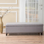 Isra Fabric Storage Ottoman Bench by Christopher Knight Home