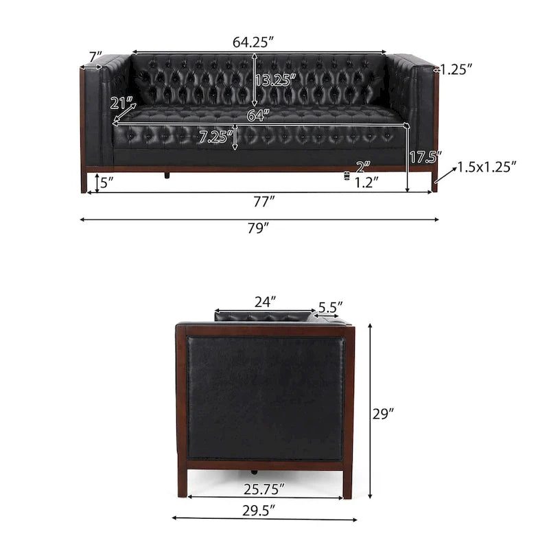 Petteti Upholstered Sofa by Christopher Knight Home