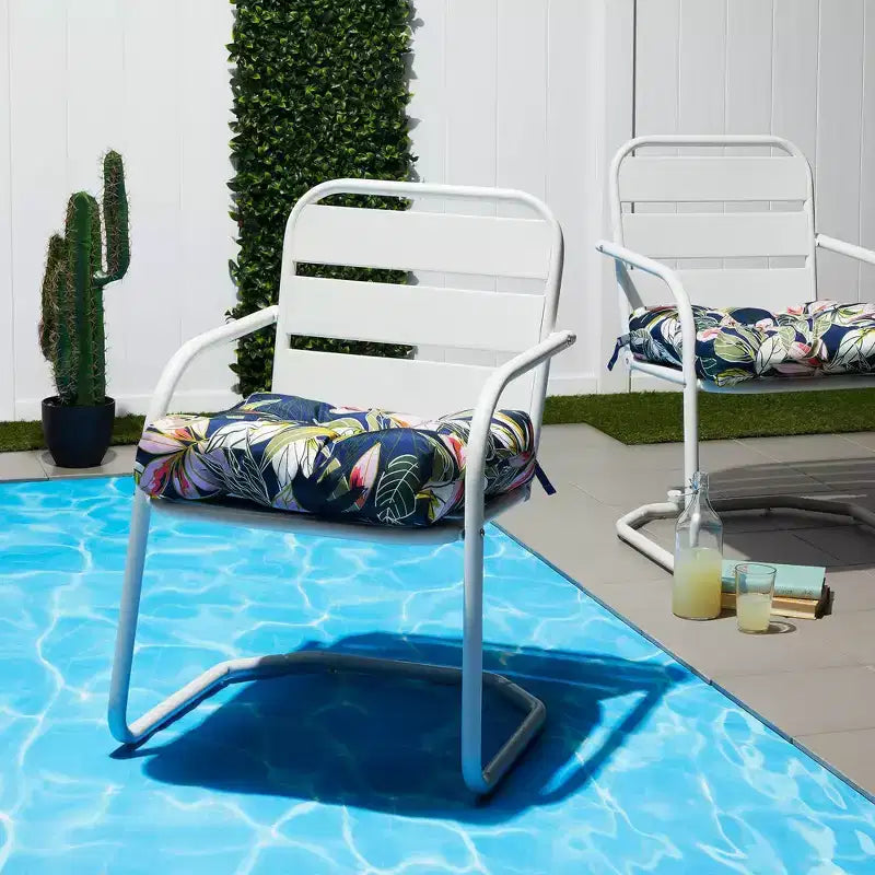 Vera Bradley 2pc 19x19 Outdoor Patio Chair Cushions