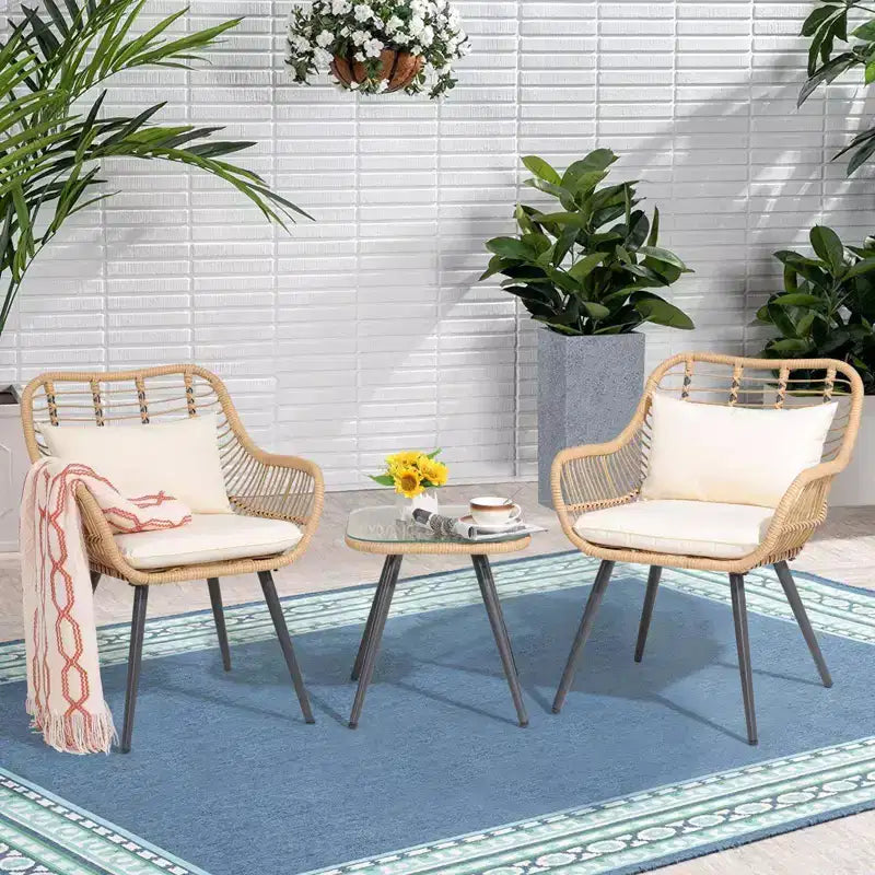 Sunsitt 3pc Outdoor Patio Conversation Bistro Set