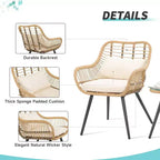 Sunsitt 3pc Outdoor Patio Conversation Bistro Set