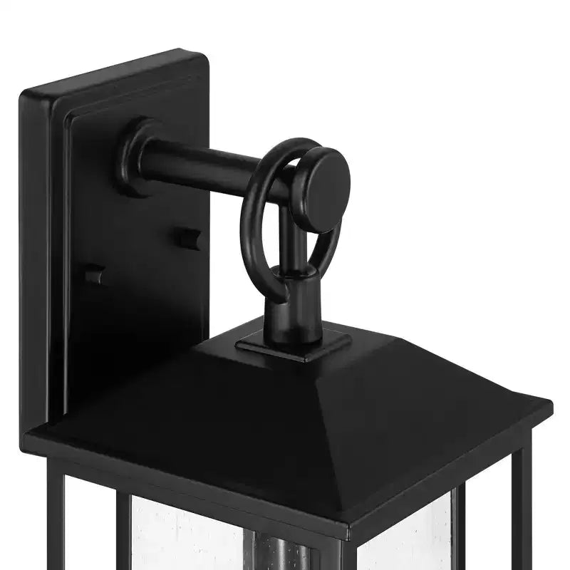 John Timberland Califa 20 High Traditional Outdoor Wall Light Fixture Mount Porch House Exterior Outside Weatherproof Black Clear Glass Shade