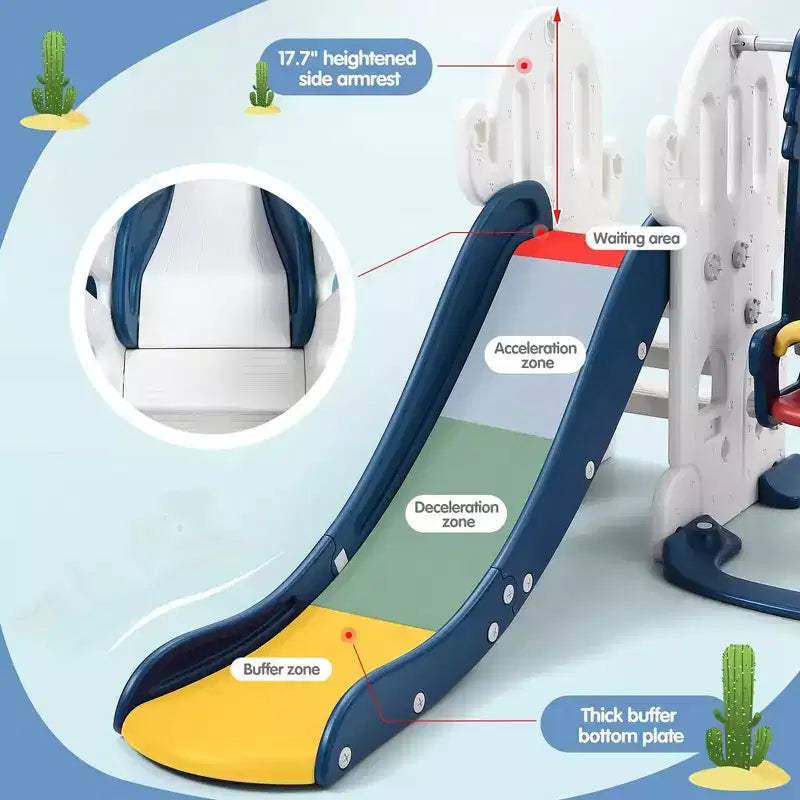 7 in 1 Toddler Slide and Swing Set