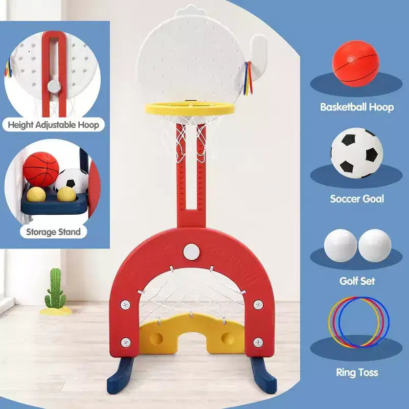 7 in 1 Toddler Slide and Swing Set