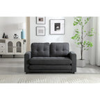 Plush Velvet Convertible 3-Fold Sofa Bed - 31.10 x 55.00 x 31.00