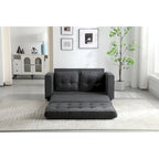 Plush Velvet Convertible 3-Fold Sofa Bed - 31.10 x 55.00 x 31.00