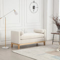 Elegant Upholstered Bench with High Sides