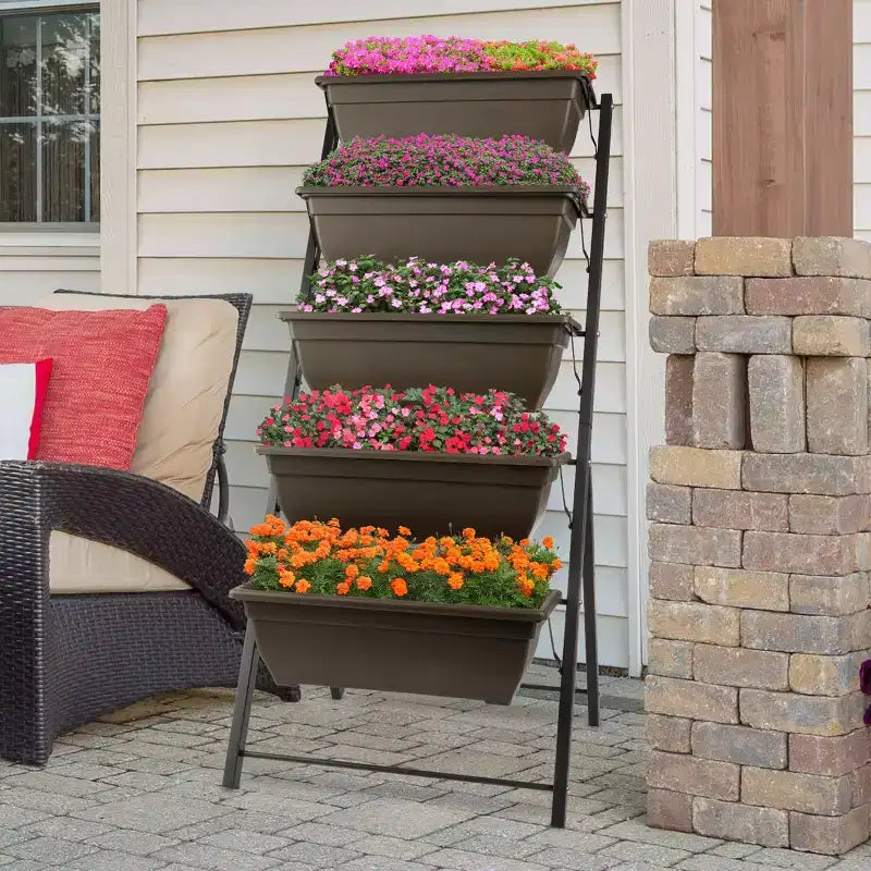Pure Garden Raised Garden Beds Rectangular Steel Outdoor Planter Pots