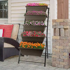 Pure Garden Raised Garden Beds Rectangular Steel Outdoor Planter Pots