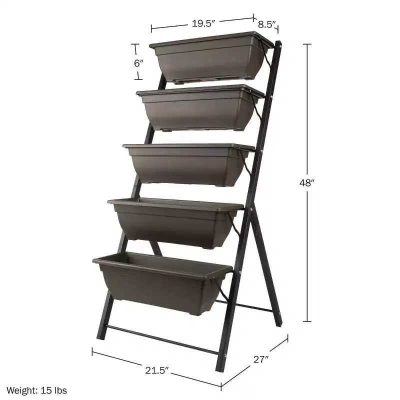 Pure Garden Raised Garden Beds Rectangular Steel Outdoor Planter Pots