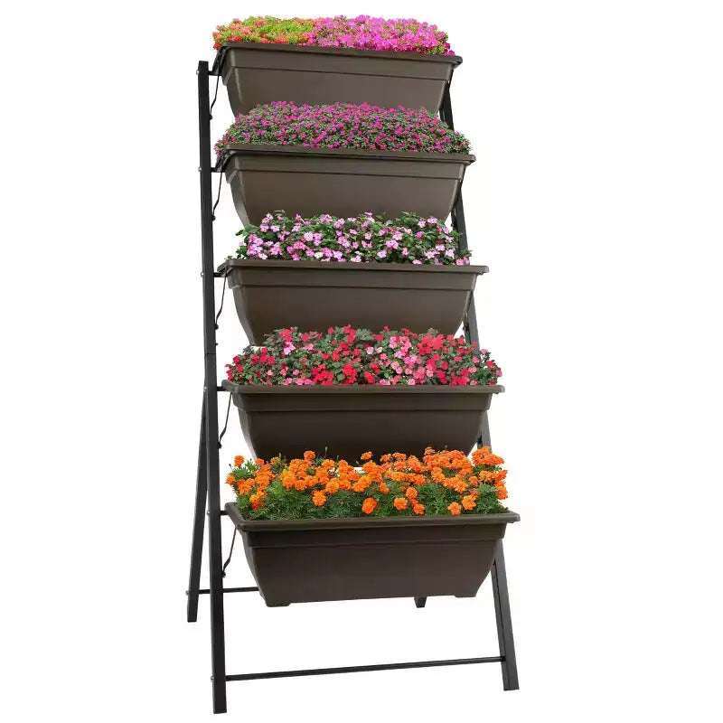 Pure Garden Raised Garden Beds Rectangular Steel Outdoor Planter Pots